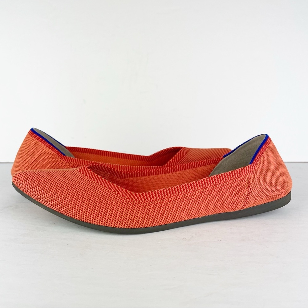 Rothy’s The Point Orange Eco Friendly Flats